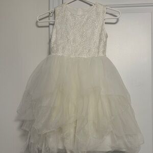 Sparkling Ivory Kids Formal Dress for 6-7 years old